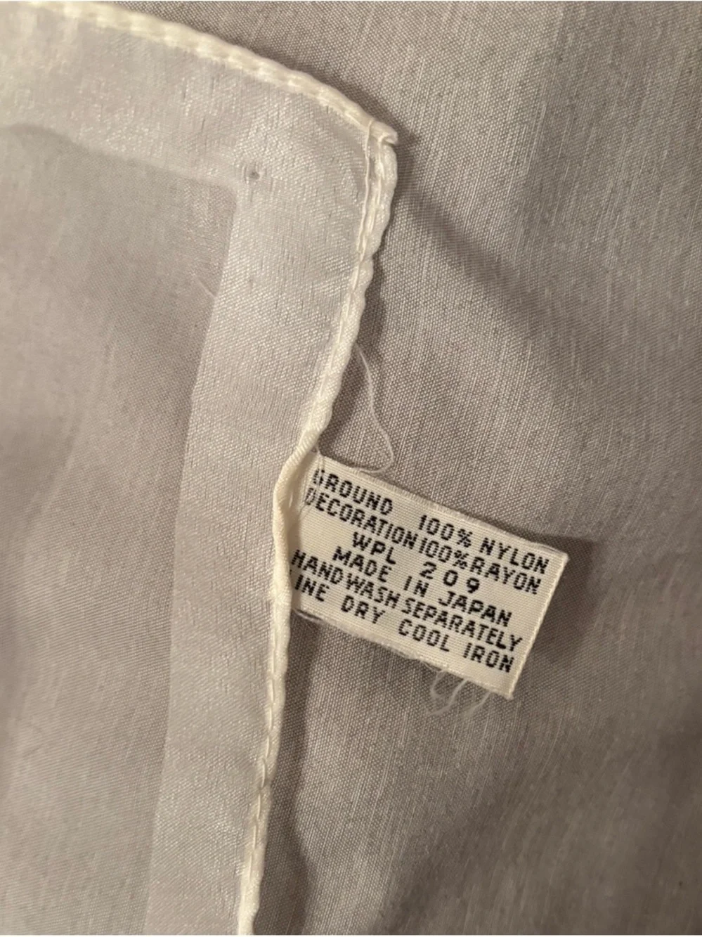2 vintage 1950’s Nylon handkerchiefs/ scarfs